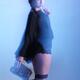 Fashion Photo of a Woman in Shining Blue Settings... (thumbnail)
