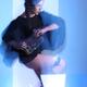 Fashion Photo of a Woman in Shining Blue Settings... (thumbnail)