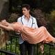 Romantic couple, handsome man walking with fainting beautiful lady in... (thumbnail)