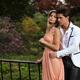 Young romantic couple embracing tenderly in a garden... (thumbnail)