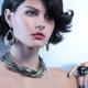Portrait of a Beautiful Woman Wearing Jewellery... (thumbnail)