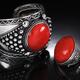 Bracelet and Ring with Red Stones... (thumbnail)
