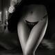 Woman Wearing Black Lacy Panties... (thumbnail)