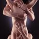 Two men and a lady making love, male hands embracing a woman. Sexy thr... (thumbnail)