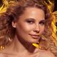 Beautiful Woman with Flying Golden Hair... (thumbnail)