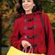 Happy Young Woman Walking with Shopping Bags... (thumbnail)