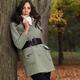 Woman in a Fall Season Coat Leaning Against a Tree... (thumbnail)