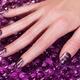 Woman Hand With Purple Nail Polish... (thumbnail)