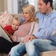 Pregnant Mother Her Husband and Daughter Together at Home... (thumbnail)