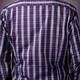 Back of a man wearing stylish blue tartan shirt... (thumbnail)