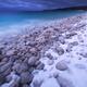 Covered with snow pebbled shore of Georgian Bay... (thumbnail)