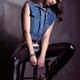 Woman wearing grunge fashion style... (thumbnail)
