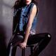 Young woman in edgy grunge fashion style clothing... (thumbnail)