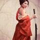 Beautiful asian woman unsheathing a sword... (thumbnail)