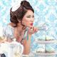 Beautiful asian lady at a tea party... (thumbnail)