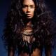 Ethnic beauty portrait of a young woman... (thumbnail)