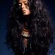 Beautiful young woman with long brown hair... (thumbnail)