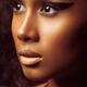 Exotic closeup beauty face portrait... (thumbnail)