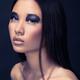 Beauty portrait of asian woman with black eyeshadows... (thumbnail)