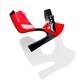 Fancy red high heel womens shoe on white background... (thumbnail)