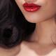 Closeup of woman red lips... (thumbnail)