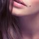 Young woman closeup of lips... (thumbnail)