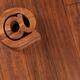 Email symbol at made on wooden floor... (thumbnail)