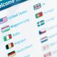 Web site language selection menu... (thumbnail)