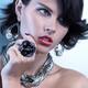 Portrait of a Beautiful Woman Wearing Jewelry... (thumbnail)