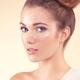Beauty portrait of a young woman with updo... (thumbnail)