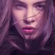 Woman face with flying hair beauty portrait... (thumbnail)