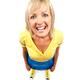 Smiling young woman humorous photo... (thumbnail)