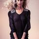 Beautiful woman in black see-through top... (thumbnail)