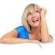 Happy smiling daydreaming woman... (thumbnail)