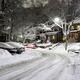 Snow covered street at night... (thumbnail)