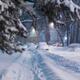 Snow covered city street... (thumbnail)