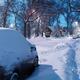 Cars covered with snow on city street in winter... (thumbnail)