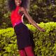 Smiling Young African American Woman in a park... (thumbnail)