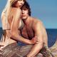 Sensual Portrait of Young Couple Sitting Together on the Beach... (thumbnail)