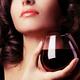 Portrait of a beautiful woman with glass of wine... (thumbnail)
