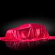 New car model under red covering... (thumbnail)