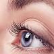 Closeup of woman blue eye with long eyelashes... (thumbnail)