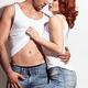 Portrait of sexy couple in jeans and tank tops... (thumbnail)