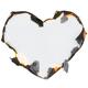 Burning heart shaped paper background... (thumbnail)