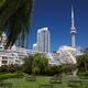 Downtown Toronto Queens Quay luxury condos and CN tower... (thumbnail)