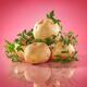 Potatoes on bright pink background... (thumbnail)