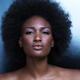 Beautiful african american woman pouting her lips... (thumbnail)