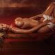 Glamour photo of woman lying half naked on a sauna bench Charlie Riina... (thumbnail)