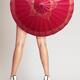 Sexy woman legs behind red Chinese umbrella... (thumbnail)