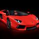 Red Lamborghini Aventador LP 700-4 Roadster sports car... (thumbnail)